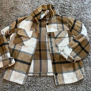 shein neutral shacket sz s !!!